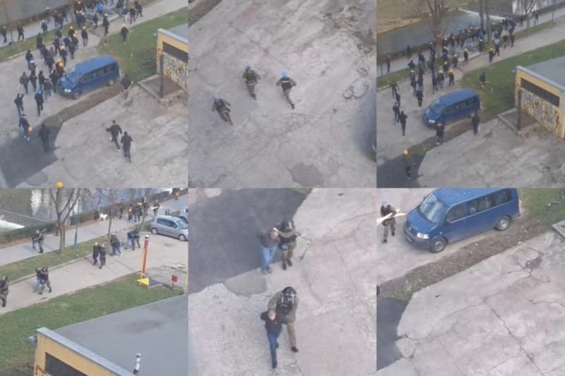 Pod punom "ratnom opremom": Pogledajte snimke nereda i hapšenja "navijača" u Sarajevu