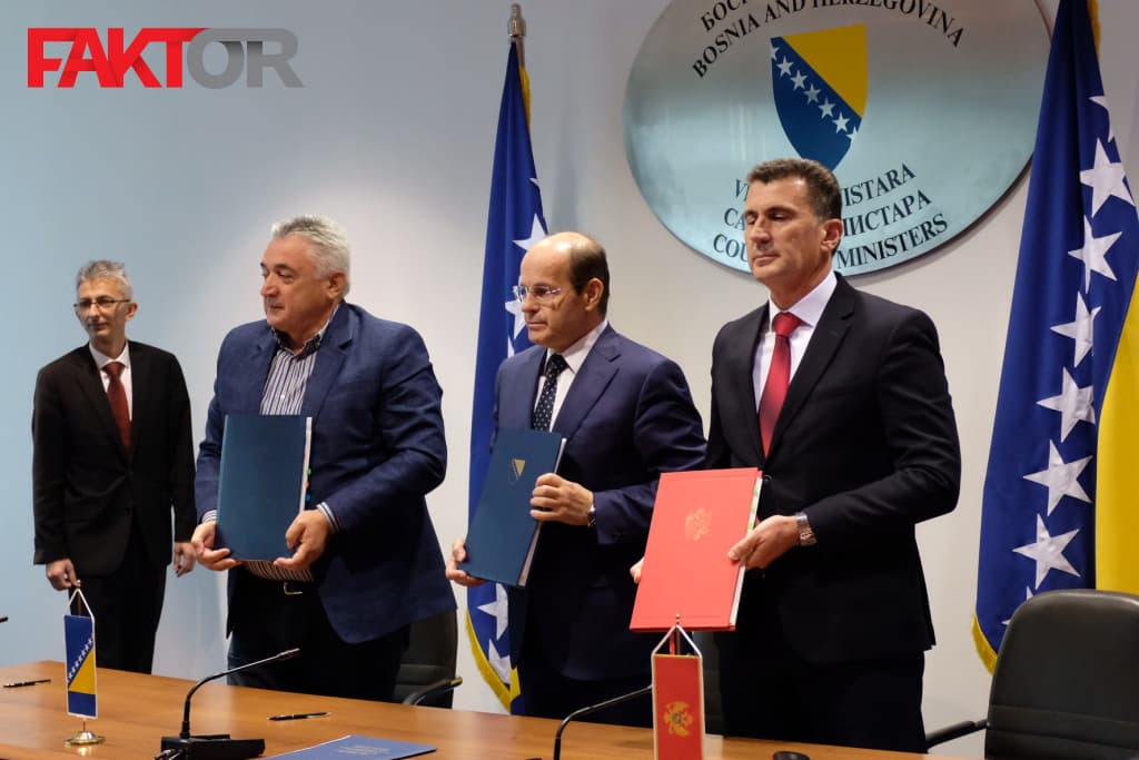 Potpisivanje protokola o određivanju tromeđne granične tačke između Bosne i Hercegovine, Crne Gore i Republike Srbije 