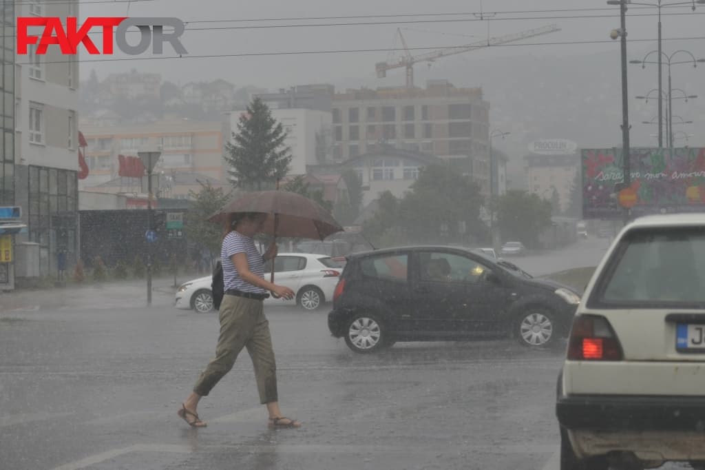 Pljusak, kiša Sarajevo 