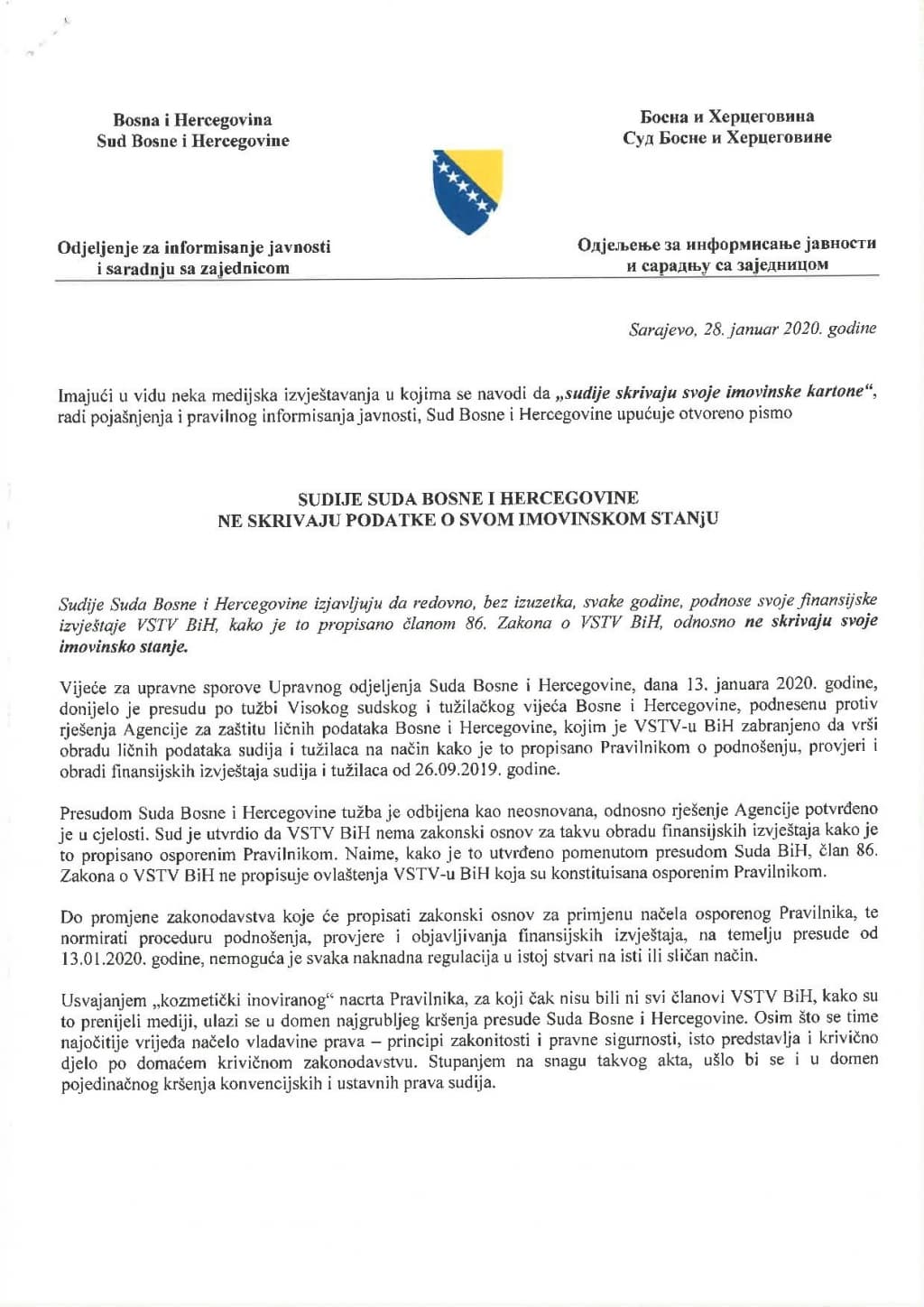 Otvoreno pismo sudija Suda Bosne i Hercegovine - 28 01 2020-page-001.jpg