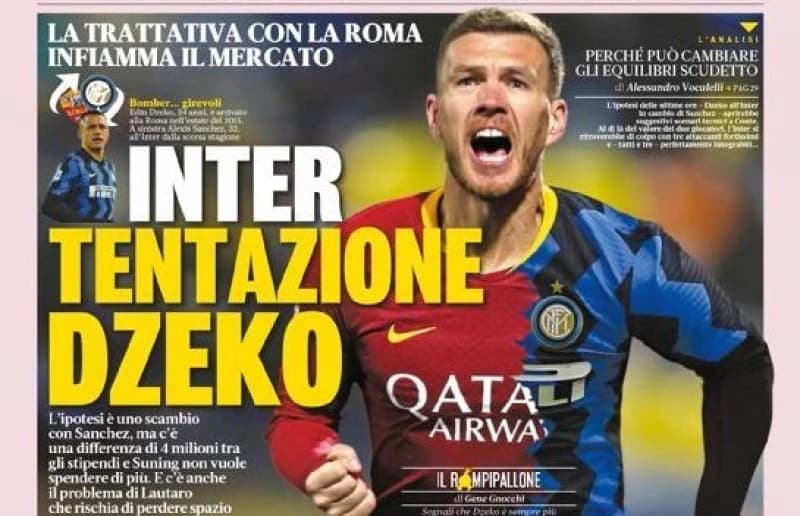 Edin Džeko opet na naslovnicama, pronađen model za transfer u Inter