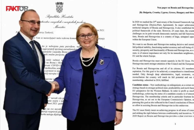Dokument dostavljen ministrici Turković: "Non-paper" Hrvatske i još pet zemalja EU-a o BiH