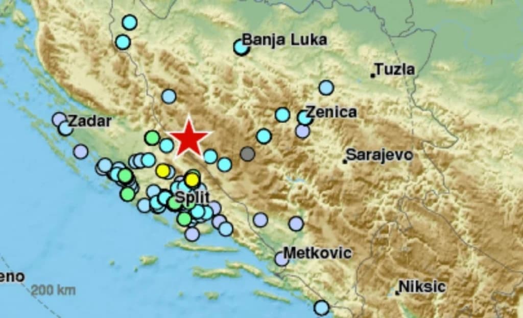 zemljotres u blizini Sarajeva
