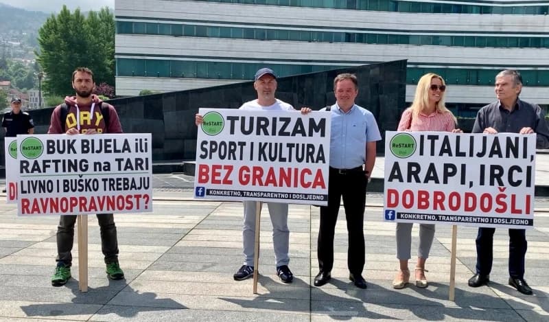 Protest turističkih radnika iz Hercegovine