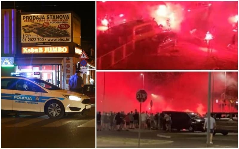 Ratno stanje u Zagrebu: Policija iz auta gledala krvavi obračun navijača Dinama i Legije