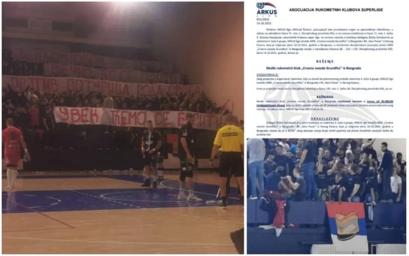 RK Novi Pazar istupio iz lige Srbije zbog fašizma, a Zvezda kažnjena zbog ubacivanja papirića
