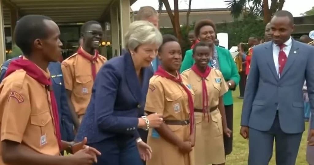 Theresa May zaplesala u Africi 31.08.2018.