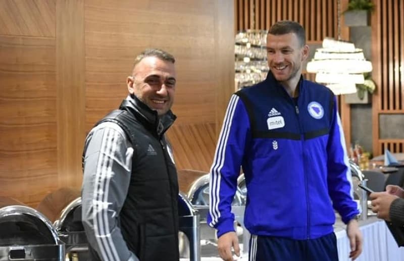 Nasmijani Edin Džeko oraspoložio selektora i obradovao navijače BiH
