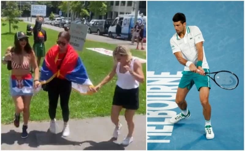 "Ludilo" u Melbourneu: Novak Đoković proveo noć sa migrantima, Srbi na ulici zaigrali kolo