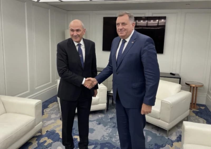 Dodik dao podršku Janši na sutrašnjim izborima u Sloveniji