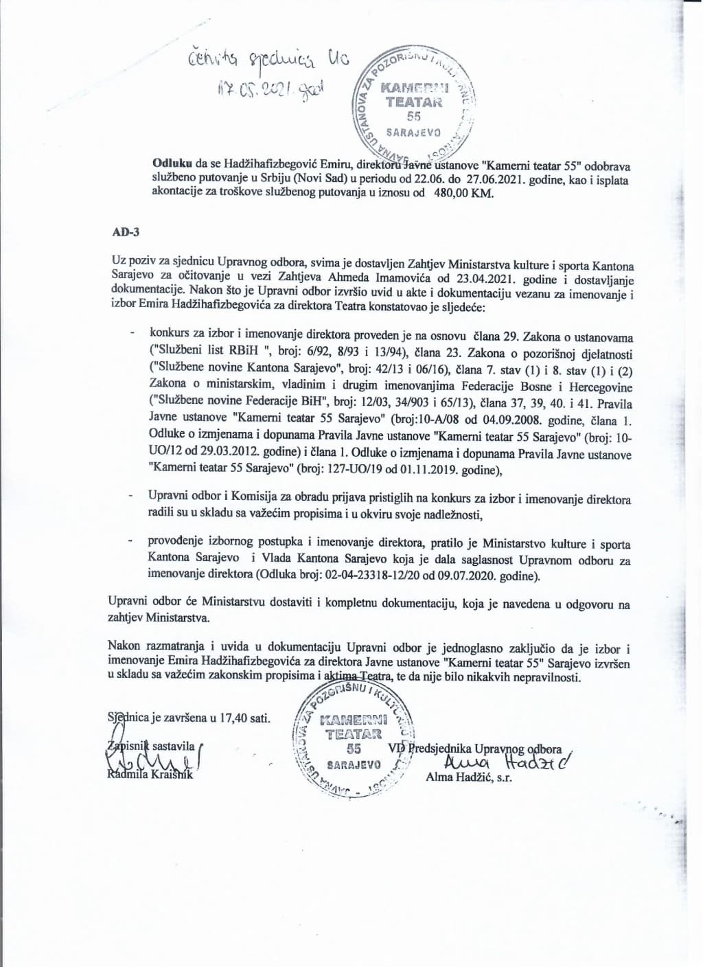 Hadžihafizbegović: Zakulisne radnje Čampare, Konakovića i onih što rade po njihovoj direktivi