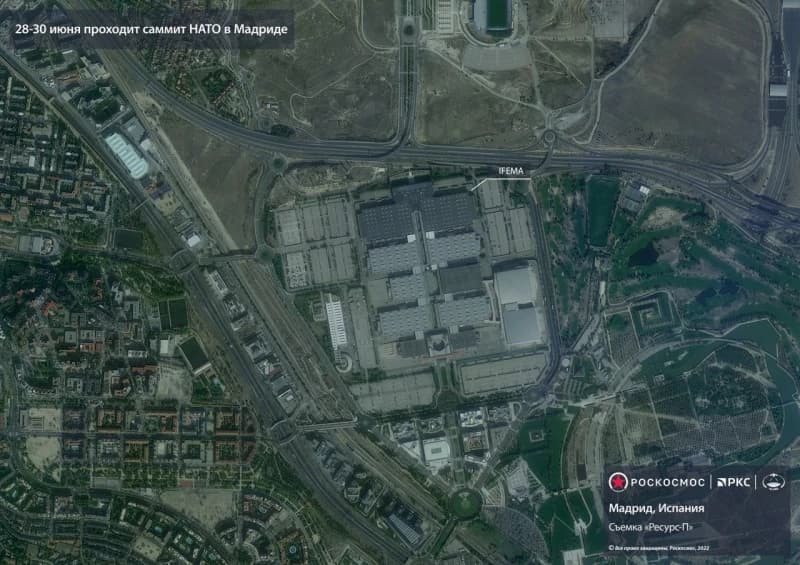 Satelitski snimak lokacije samita u Madridu