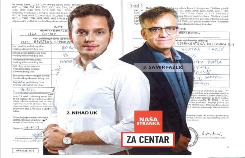 Potpis majke Nihada Uka na HDZ-ovoj izjavi, sin vijećnika Naše stranke u biračkom odboru u ime HDZ-a