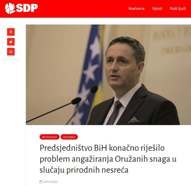 Bećirović mandat počeo spinovanjem: Predsjedništvo BiH (ni)je konačno riješilo problem angažiranja OSBiH