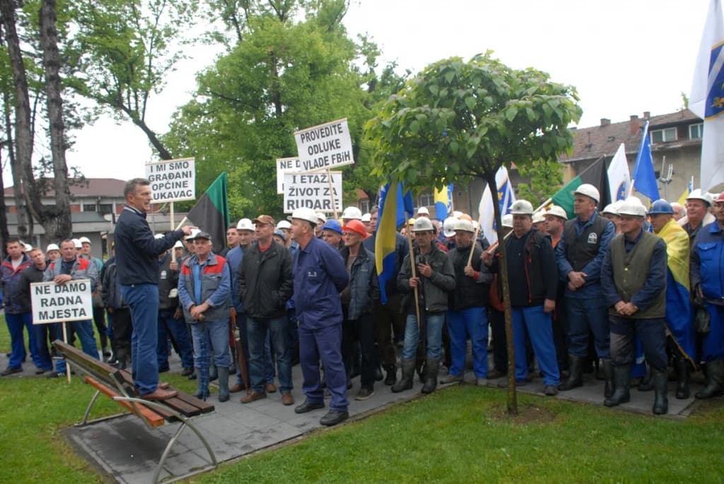 Protest rudara u Lukavcu