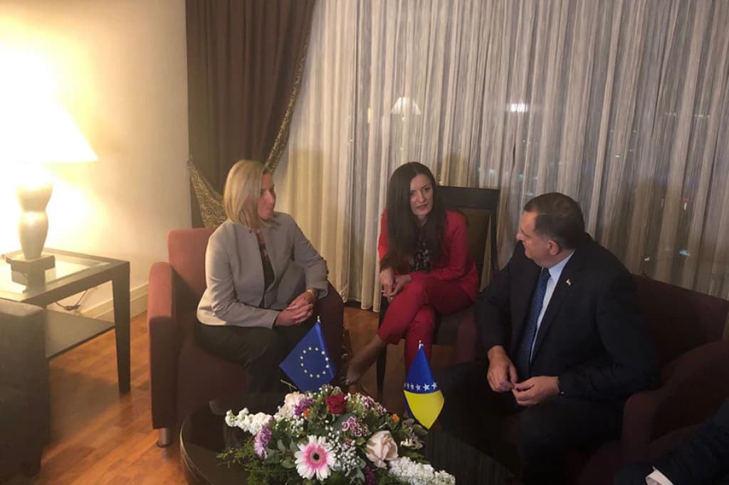 Federica Mogherini i Milorad Dodik