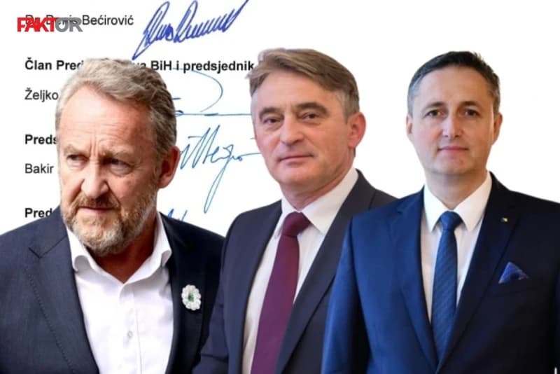Bećirović, Komšić i predsjednici stranaka potpisali zajedničku izjavu o državnoj imovini: Krajnje je vrijeme...