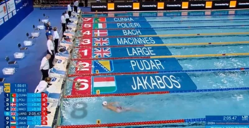Pogledajte kako je Lana Pudar doplivala do finala Evropskog prvenstva