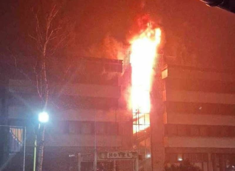 Hotel Kristal, Zavidovići, požar