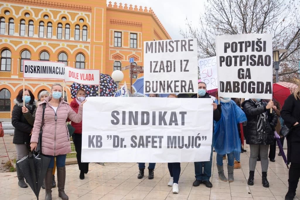 Sindikat: Ako ministar ne ispoštuje protokol, postavit ćemo šatore pred zgradu Vlade HNK