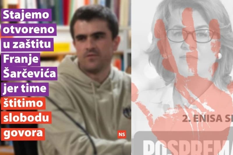 Na kakve osude prijetnji i slobodu govora poziva stranka koja je crtala krvavu ruku preko lica vijećnice?