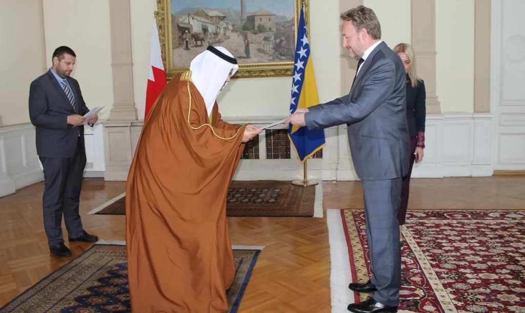 Izetbegović primio akreditive od Ahmeda al Saatija, ambasador Bahreina