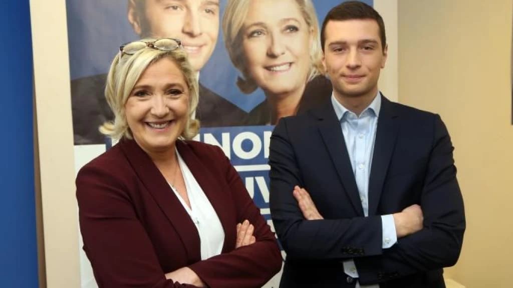 Marine Le Pen i Jordan Bardella 