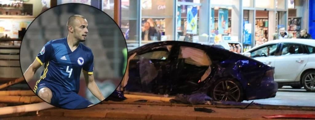 Fudbalski reprezentativac BiH imao saobraćajnu nesreću, povrijeđene tri osobe