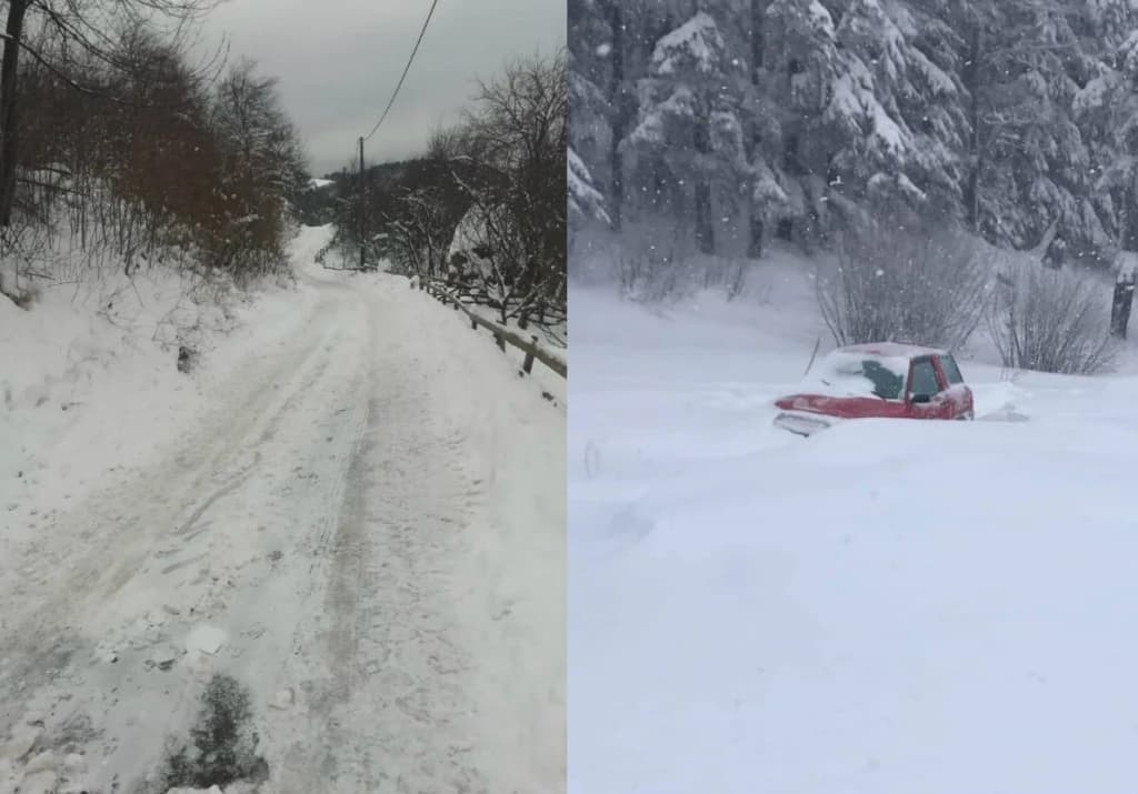 Zbog snijega bili odsječeni od grada: Evakuisana bolesna žena iz sela Krušev Do