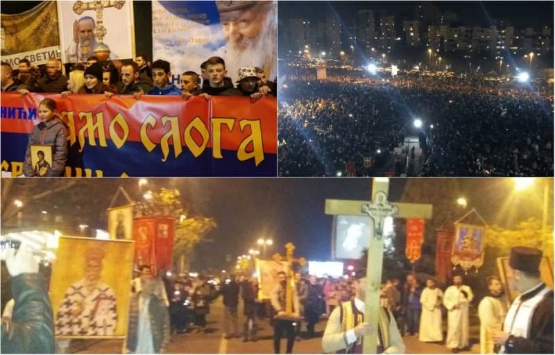 Amfilohije predvodi litiju u Podgorici, iz Vlade Crne Gore poručili da neće tolerisati eskalaciju protesta i sukobe