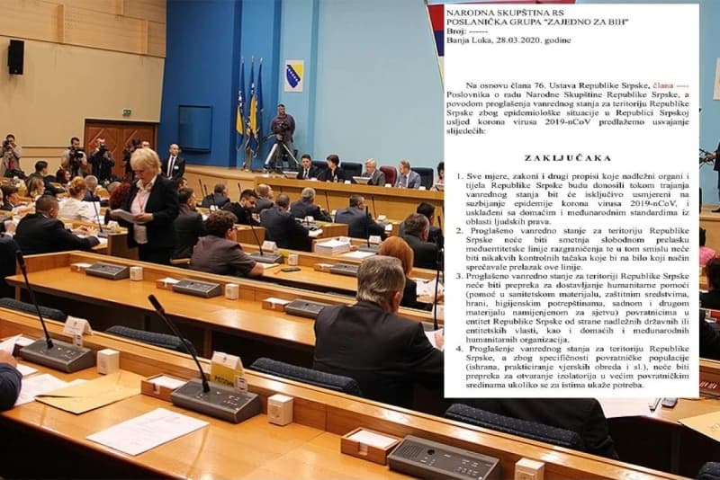 Zastupnička grupa "Zajedno za BiH": Podržat ćemo uvođenje vanrednog stanja, ali pod ovim uvjetima
