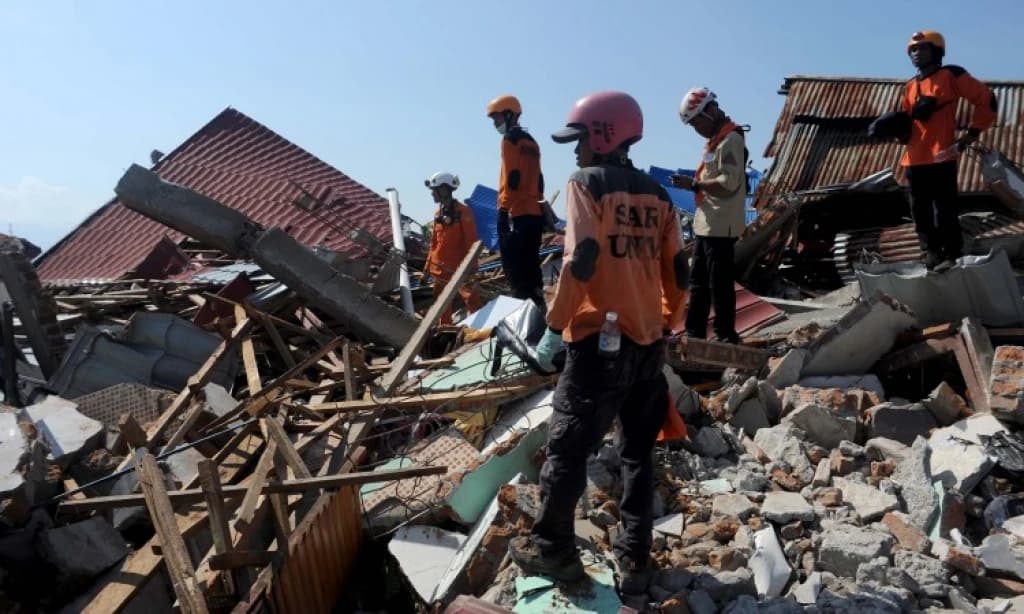 Indonezija zemljotres ruševine