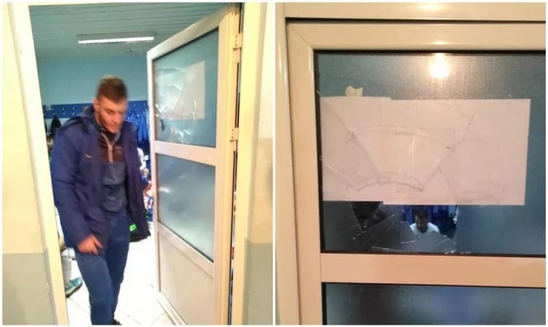 Sramota u Bijeljini: Gosti iz Tuzle razbili staklo na vratima svlačionice